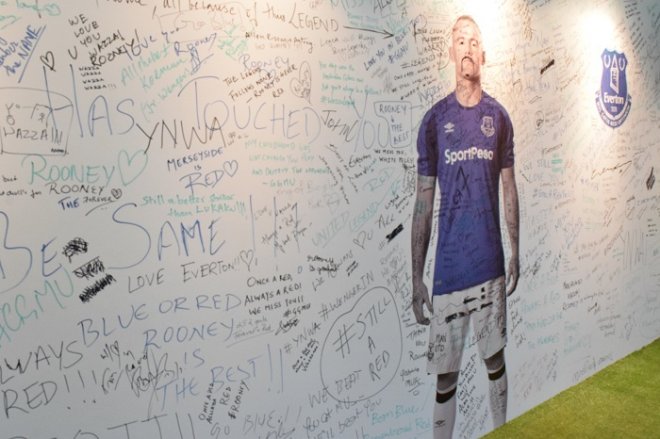 Everton stall at KTPO Everton stall at KTPO