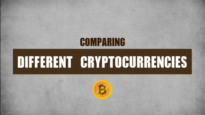 Comparing different cryptocurrencies