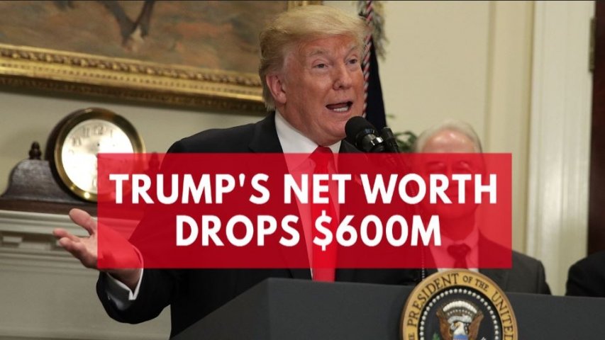 Trumps net worth plummets while top 10 richest gain billions on Forbes list