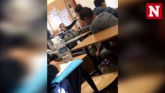 Students walk out of class after teacher tells them to speak American