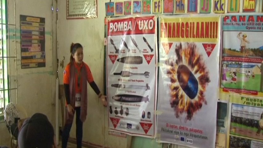 Residents in Marawi learn how to identify bombs as they return home after 5-month siege
