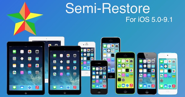Semi-Restore for iOS 5 - 9.1