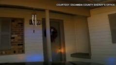 Former police officer slams patrol car into ex-wifes house