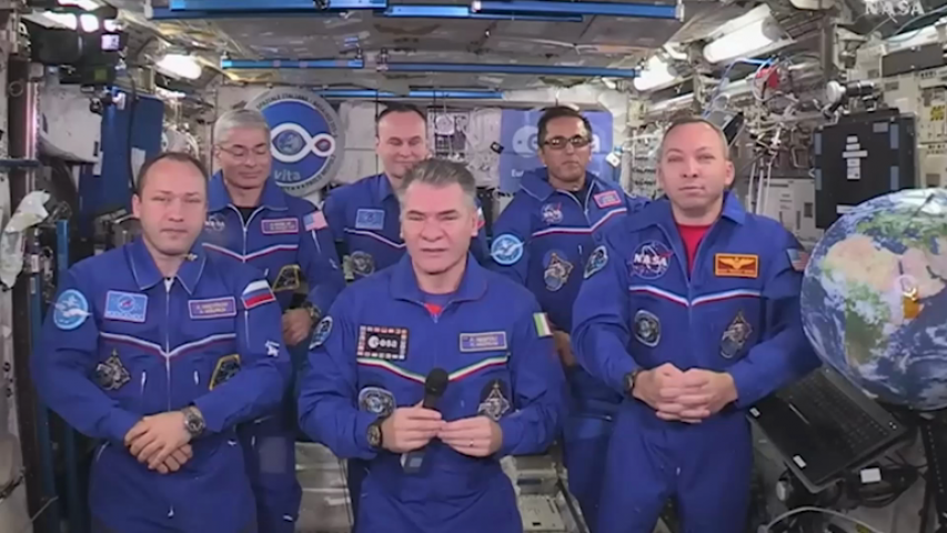 Pope Francis speaks to International Space Station crew