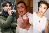 (From left) Gong Yoo, Ma Dong Seok and Wanna One's Kang Daniel
