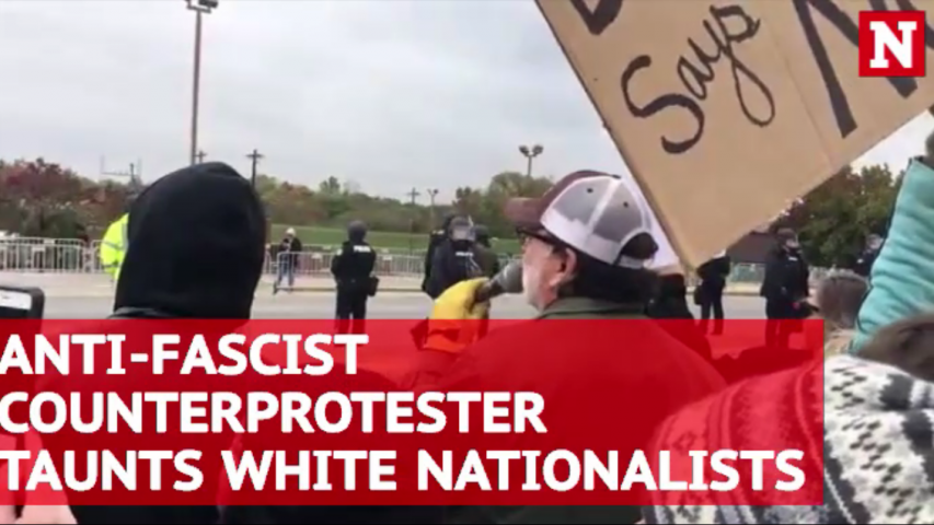 Counter prostester rips white nationalists at Tennessee rally