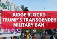 Federal judge blocks President Trumps transgender military ban