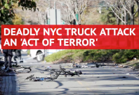 New York mayor Bill de Blasio calls truck attack a cowardly act of terror
