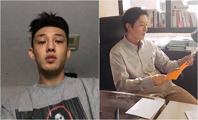 Yoo Ah-in (left) and Kim Joo-hyuk