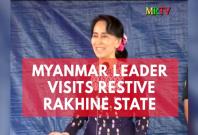Myanmars Aung San Suu Kyi makes first visit to violence-hit Rakhine state