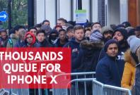 Thousands queue outside apple stores to get new iPhone X
