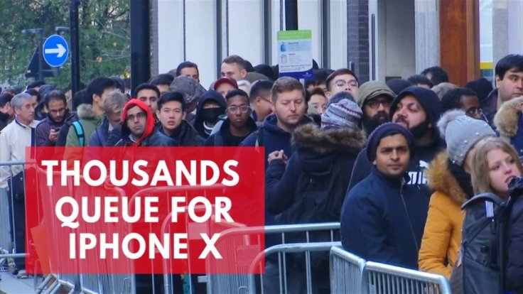 Thousands queue outside apple stores to get new iPhone X