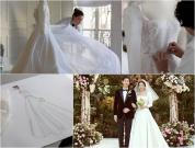 Dior's wedding dress and couple Song Joong-ki and Song Hye Kyo on their wedding day