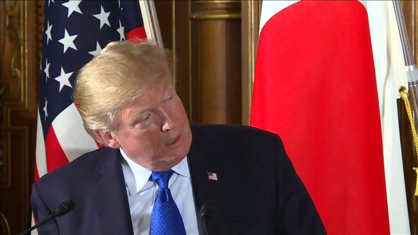 President Donald Trump joked that the Japanese economy is not as powerful as The United States
