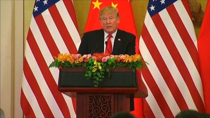 Donald Trump says trade with China has been Unfair in joint Xi speech Donald Trump says trade with China has been Unfair in joint Xi speech