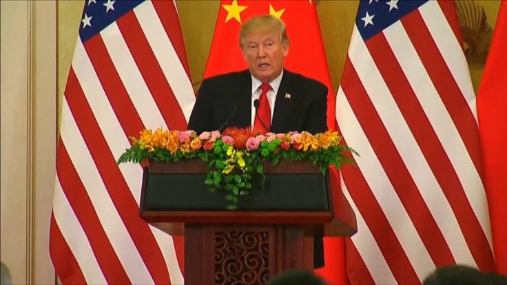 Donald Trump says trade with China has been Unfair in joint Xi speech