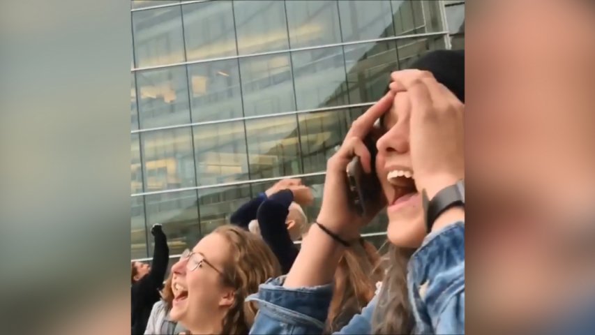 Salt Lake City residents stage scream protest on anniversary of Trump election victory