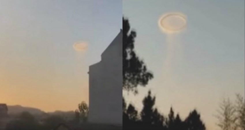 WATCH Mysterious Disk Shaped Object Hovers In China Will This Throw   Ufo In China 