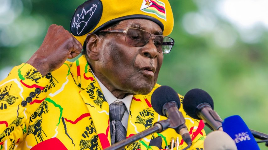 Watch President Robert Mugabes son pour champagne over $60,000 watch