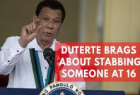 Philippine President Duterte claims he stabbed someone to death at 16