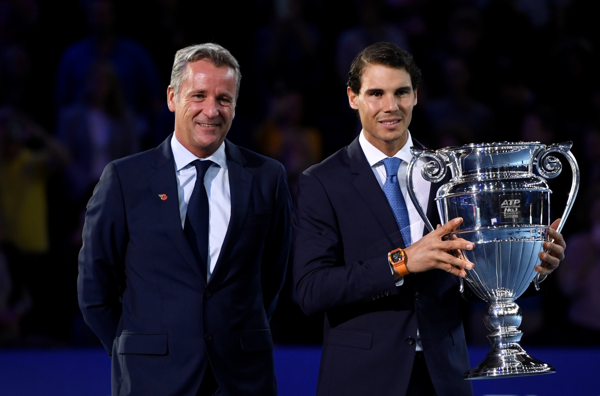 Rafael Nadal and Chris Kermode in London