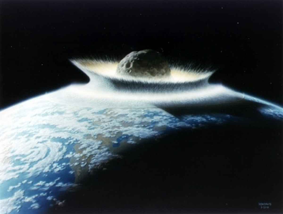 live asteroid impact