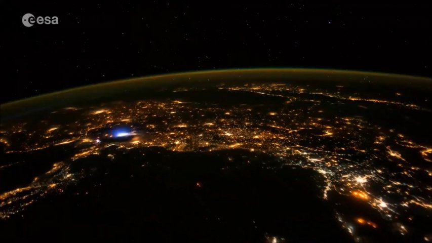 This footage shows captivating view of the Persian Gulf from outer space
