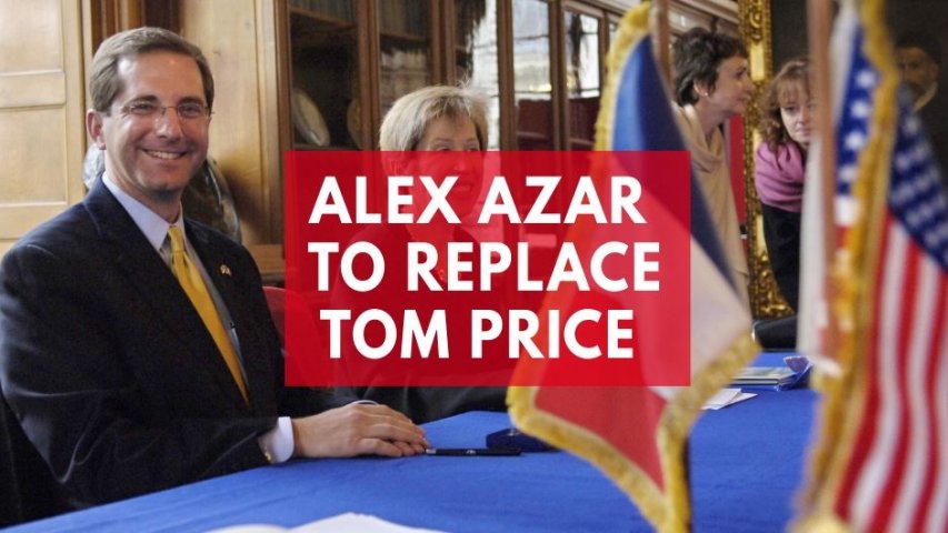 President Trump nominates Alex Azar for secretary of health and human services