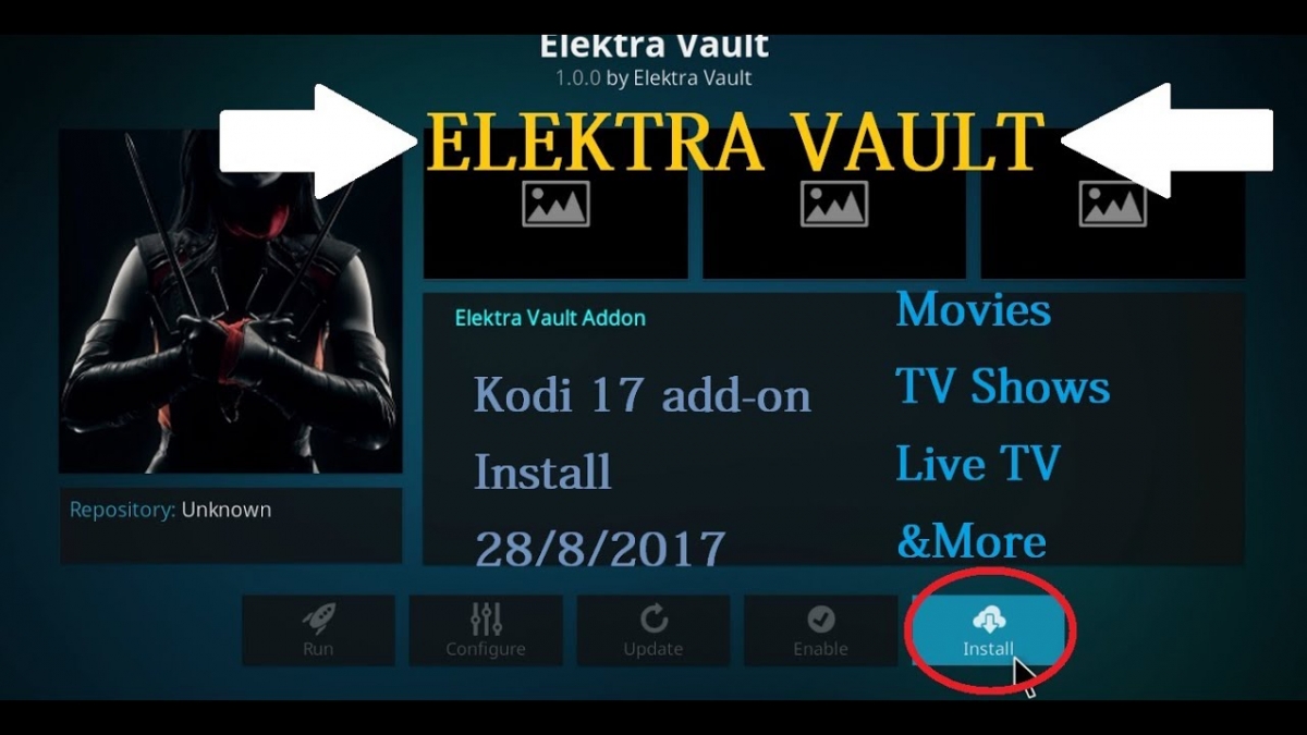 elektra vault kodi add-on
