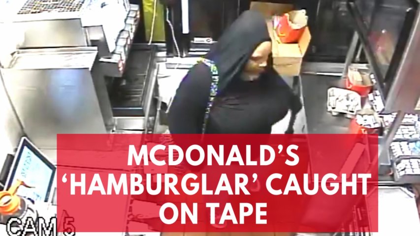 Watch: Hamburglar caught stealing through McDonalds drive-thru window in Maryland