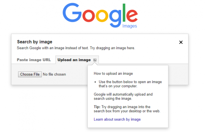 Google image search desktop