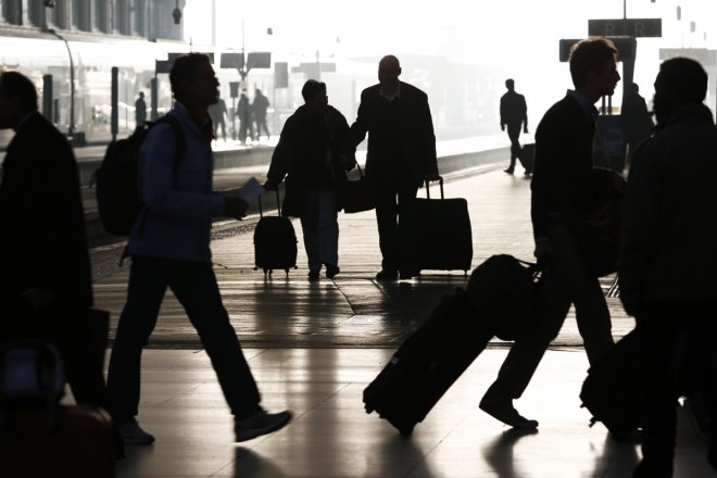Travelers traveling for holidays Travelers traveling for holidays