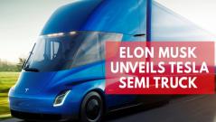 Elon Musk unveils Tesla electric semi truck nicknamed the beast