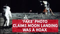 Fake photo continues conspiracy that the moon landing was a hoax