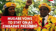 Robert Mugabe defies expectations as he vows to stay on as Zimbabwe president