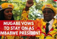 Robert Mugabe defies expectations as he vows to stay on as Zimbabwe president