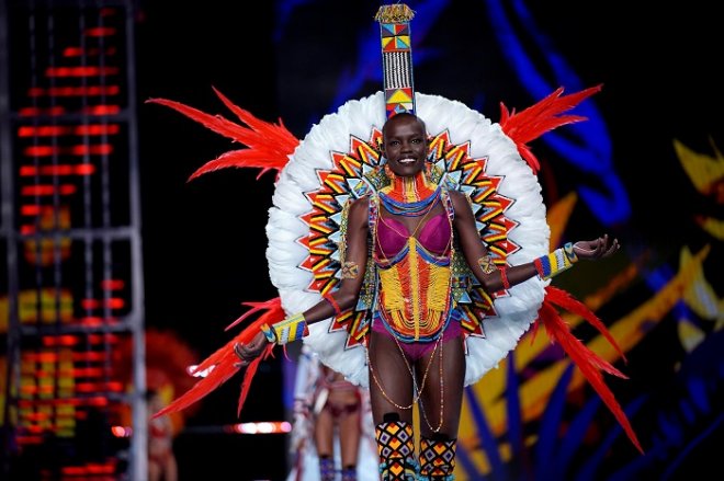 Grace Bol presents a creation during the 2017 Victoria's Secret Fashion Show in Shanghai Grace Bol presents a creation during the 2017 Victoria's Secret Fashion Show in Shanghai