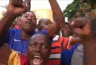 Zimbabweans celebrate after President Robert Mugabe resigns