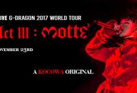 G-Dragon 2017 World Tour streaming on Kocowa