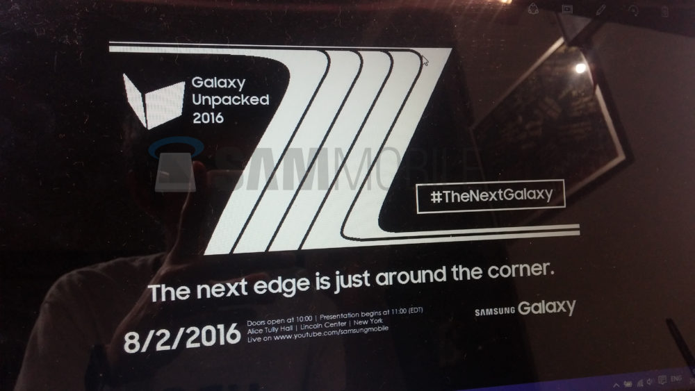 Leaked Samsung invite hints Galaxy Note 7 launch on 2 August