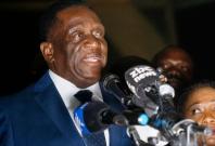 Zimbabwes new president Emmerson Mnangagwa cheered as he returns to country