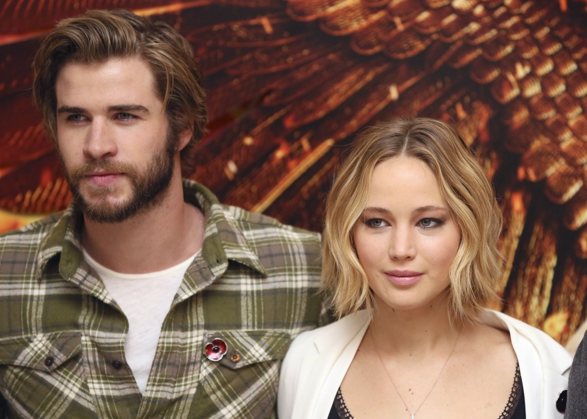 Liam Hemsworth and Jennifer Lawrence