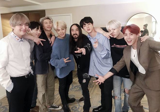BTS with Steve Aoki BTS with Steve Aoki