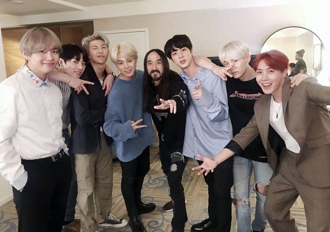 BTS with Steve Aoki