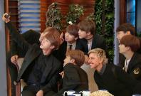 BTS members at The Ellen DeGeneres Show