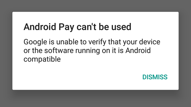 Android Pay not working