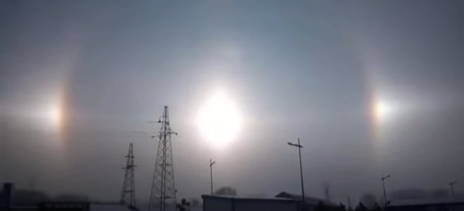 three suns in China