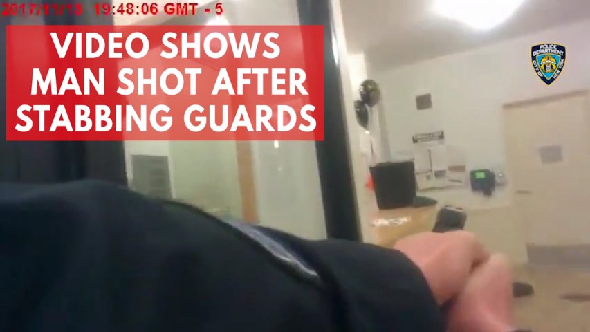 Police body cam shows officers shoot man wielding knife