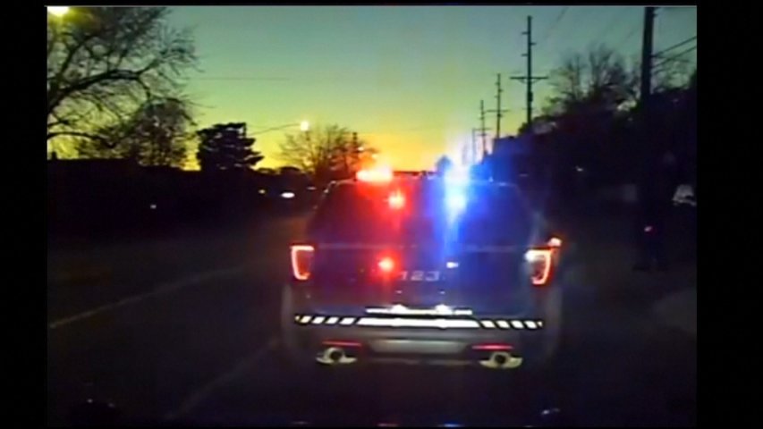 Dashcam footage shows suspected drunk driver crashing into stopped police car in Ohio