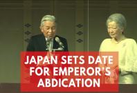 Japans Emperor Akihito to formally renounce throne in April 2019